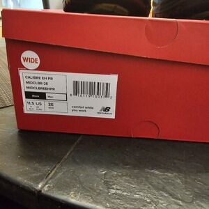 New Balance black, hard toe work boots Size 11.5 Wide